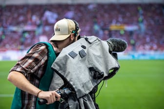 Kameramann beim Fußball