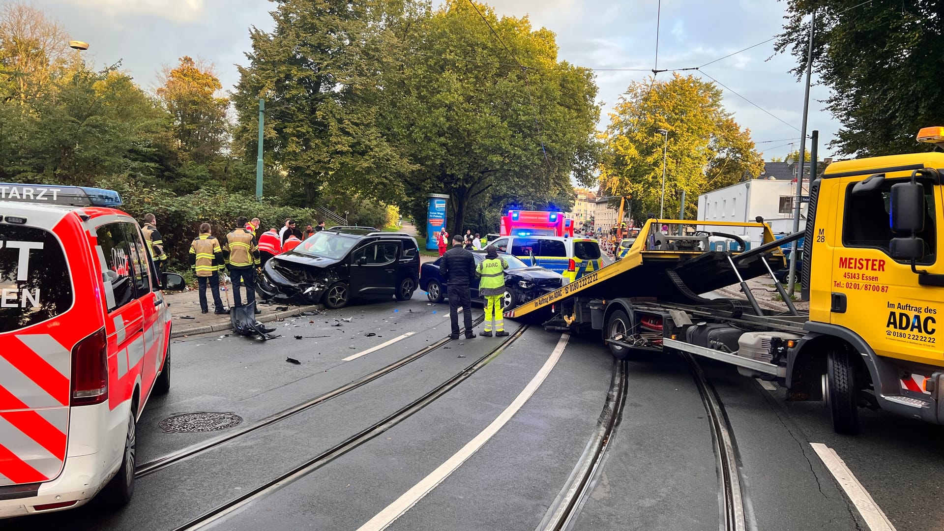Schwerer Frontalcrash iN Essen