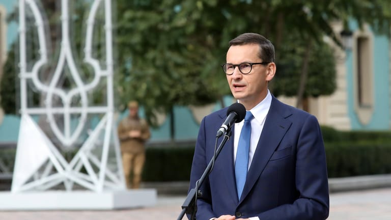 Mateusz Morawiecki: Der polnische Regierungschef macht Russland für die Löcher in den Gasleitungen verantwortlich.