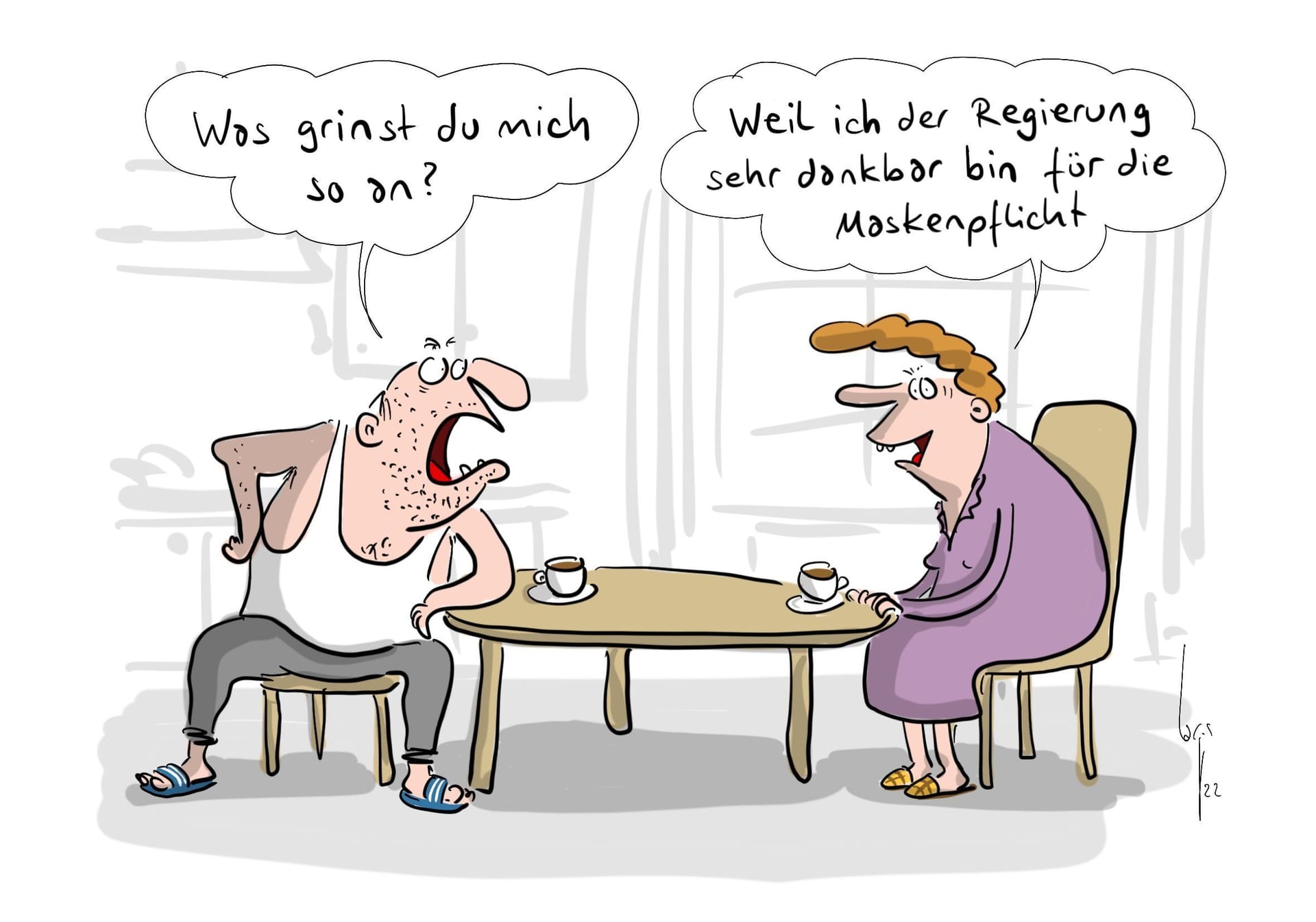 Vielleicht hat die Maskenpflicht ja doch ihr Gutes.
