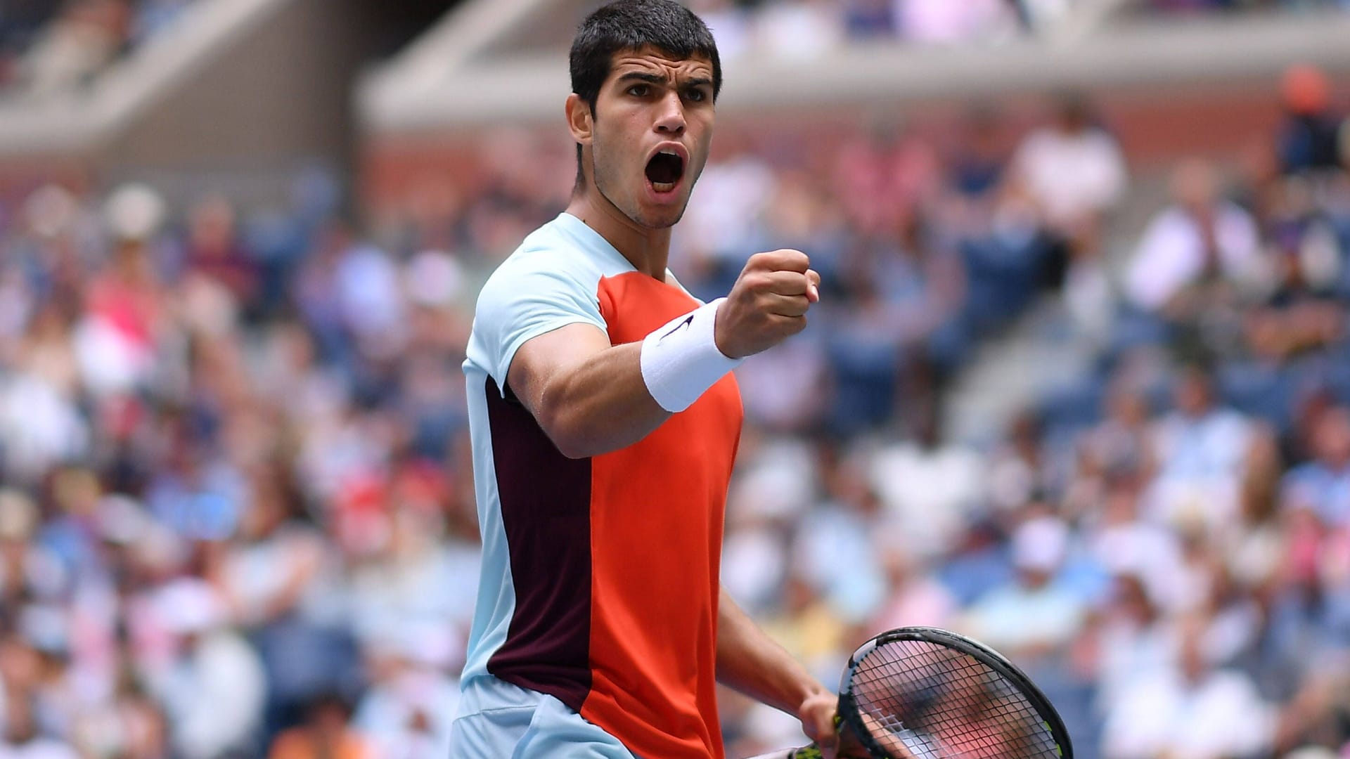 Carlos Alcaraz bei den US Open 2022: Der Spanier gilt als Superstar der Zukunft, ist schon jetzt Publikumsmagnet.