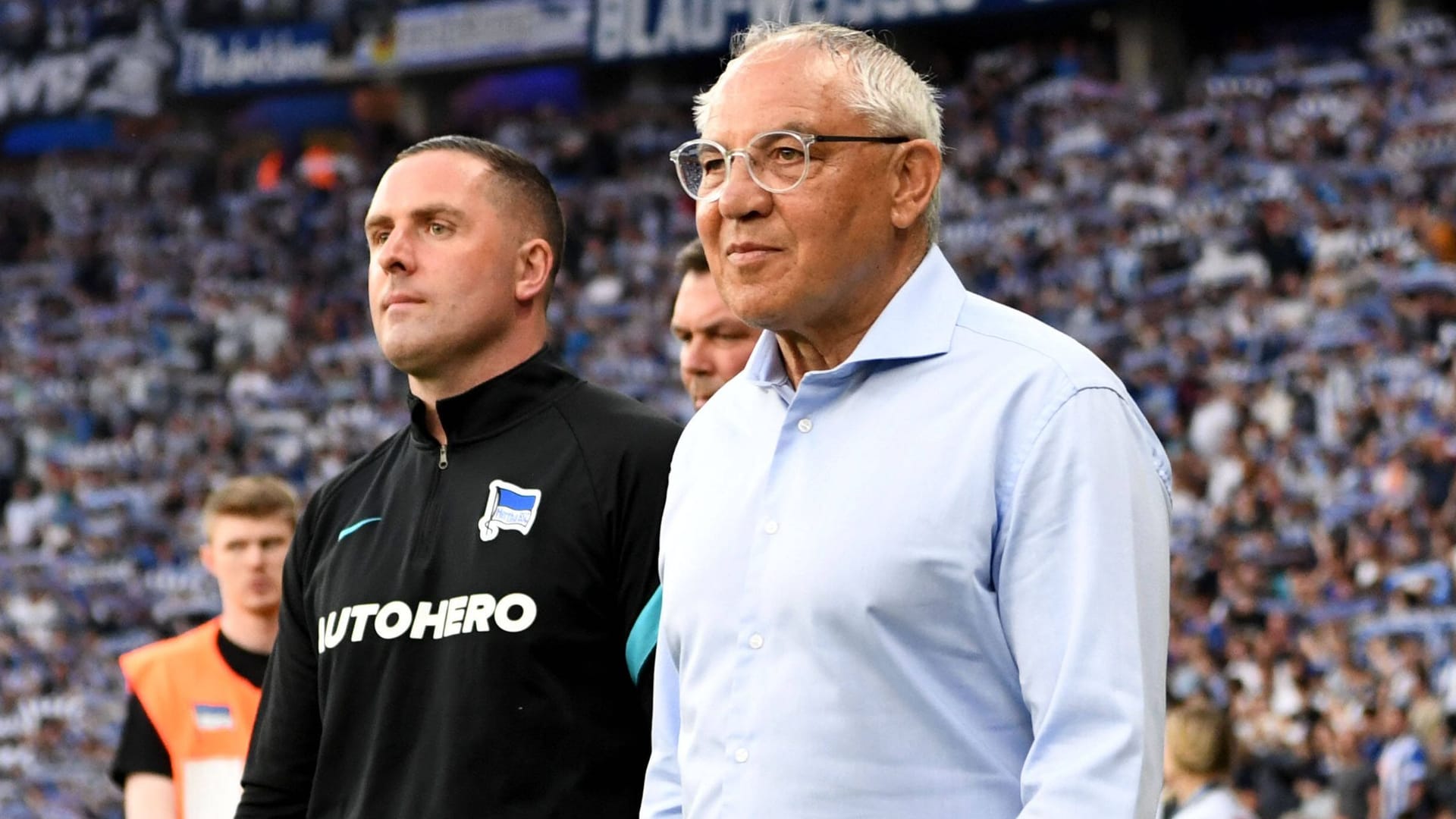 Mark Fotheringham (l.) neben Felix Magath: Das Duo rettete Hertha-BSC vor dem Abstieg. Mark Fotheringham (l.) neben Felix Magath: Das Duo rettete Hertha-BSC vor dem Abstieg.