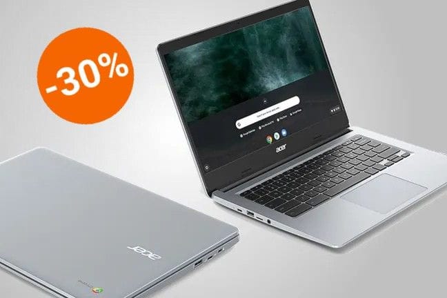 Das Acer Chromebook besitzt ein Display mit 14 Zoll Diagonale.