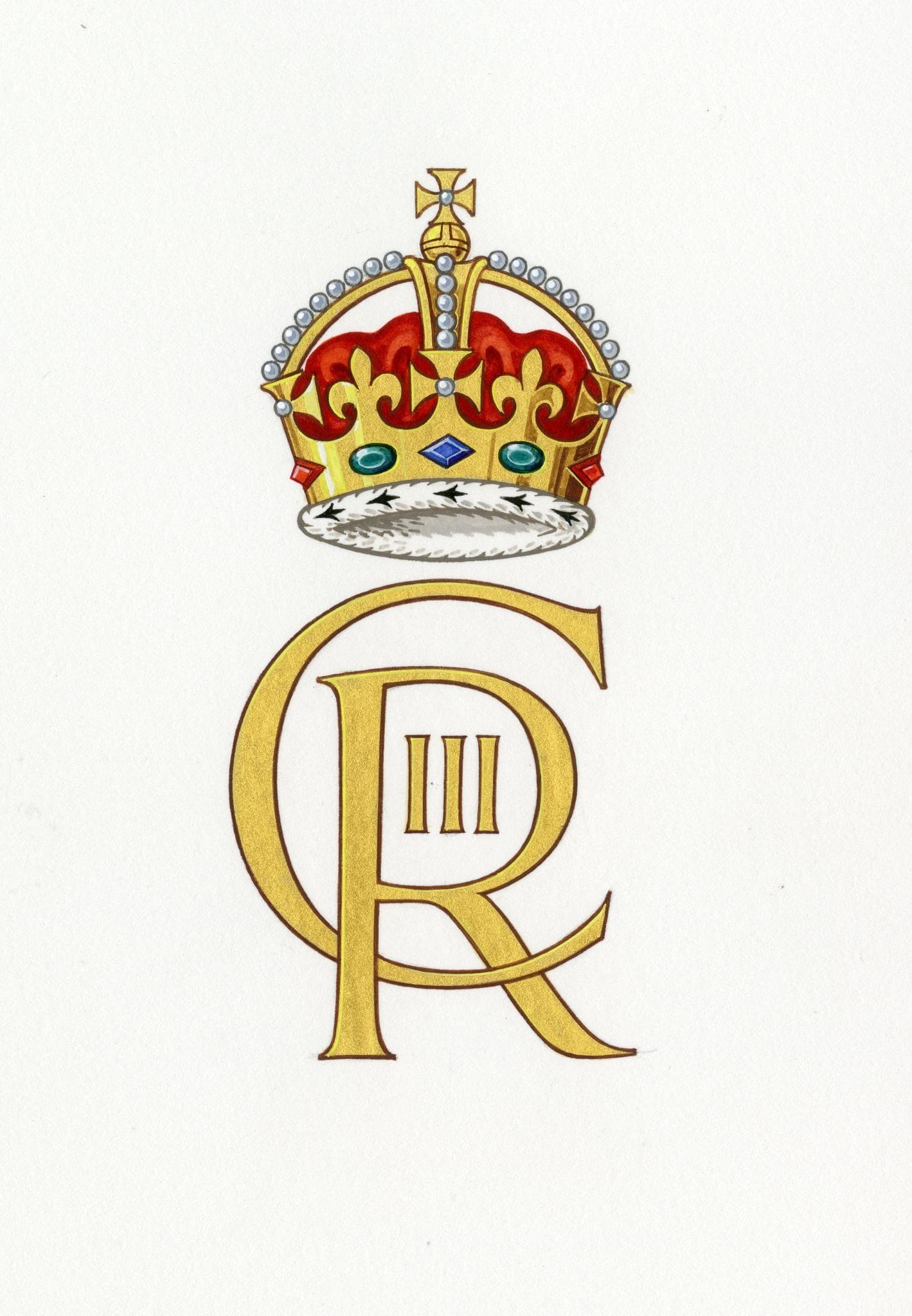 So sieht das offizielle Monogramm von König Charles III. aus.