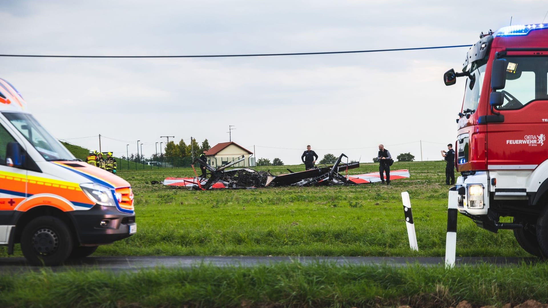 Flugzeugabsturz bei Gera