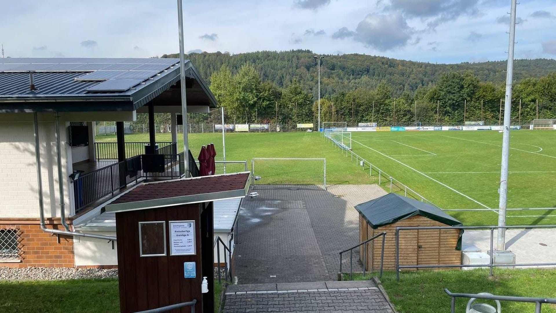 Das Gelände des TSV 07 Höchst: Hier brach das Kind bei dem Training zusammen.