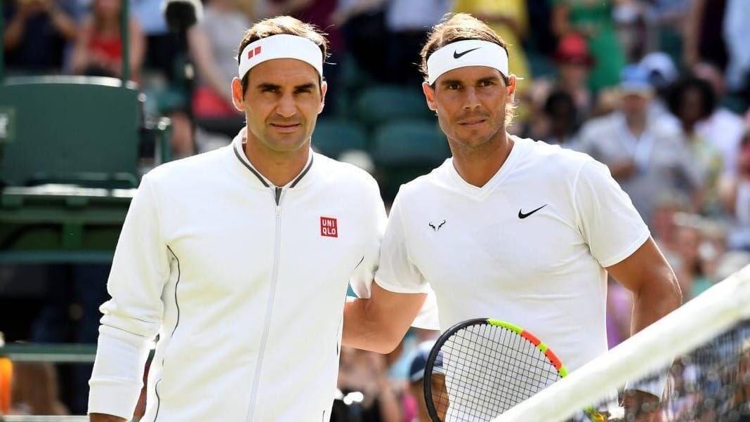 Roger Federer und Rafael Nadal in Wimbledon 2019. Die Duelle der beiden sind legendär.