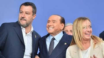 Matteo Salvini, Silvio Berlusconi und Giorgia Meloni: 