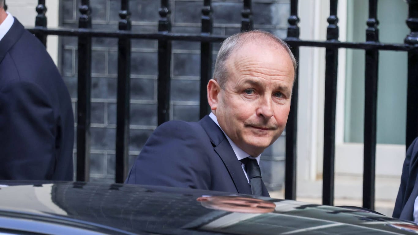 Micheal Martin: Der irische Premier ließ den Inhalt der Gespräche in der Downing Street unkommentiert.