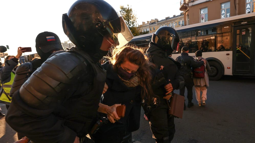 Proteste in Russland: Auch in St. Petersburg wächst in der Bevölkerung der Unmut gegenüber dem Kreml.