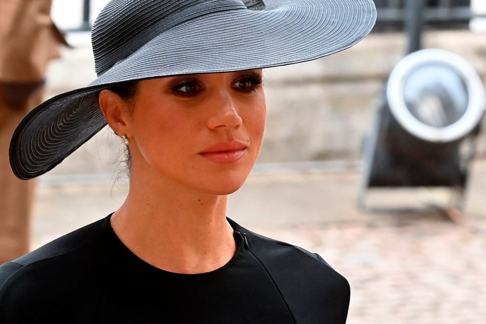 Herzogin Meghan: Die Ehefrau von Prinz Harry reiste für die Trauerfeier der Queen aus den USA an.