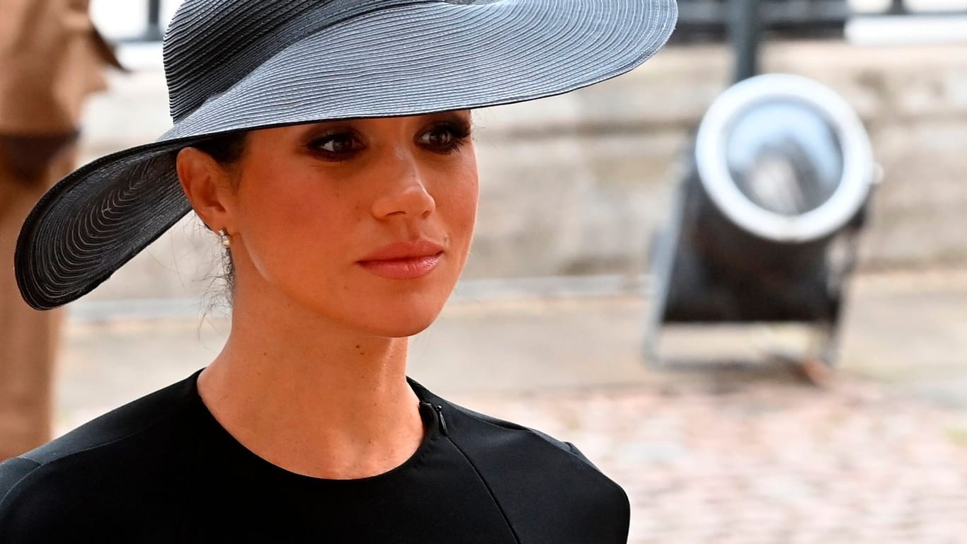 Herzogin Meghan: Die Ehefrau von Prinz Harry reiste für die Trauerfeier der Queen aus den USA an.