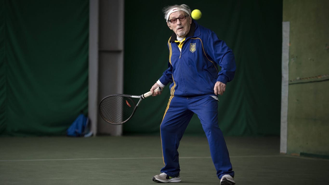 Leonid Stanislavskyi (Archivbild): Der Ukrainer ist der älteste aktive Tennisspieler.