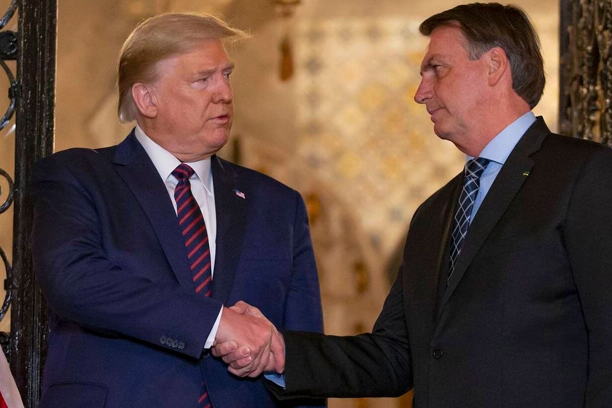 Donald Trump und Jair Bolsonaro: Der basilianische Präsident ist bei Trump ein gern gesehener Gast.