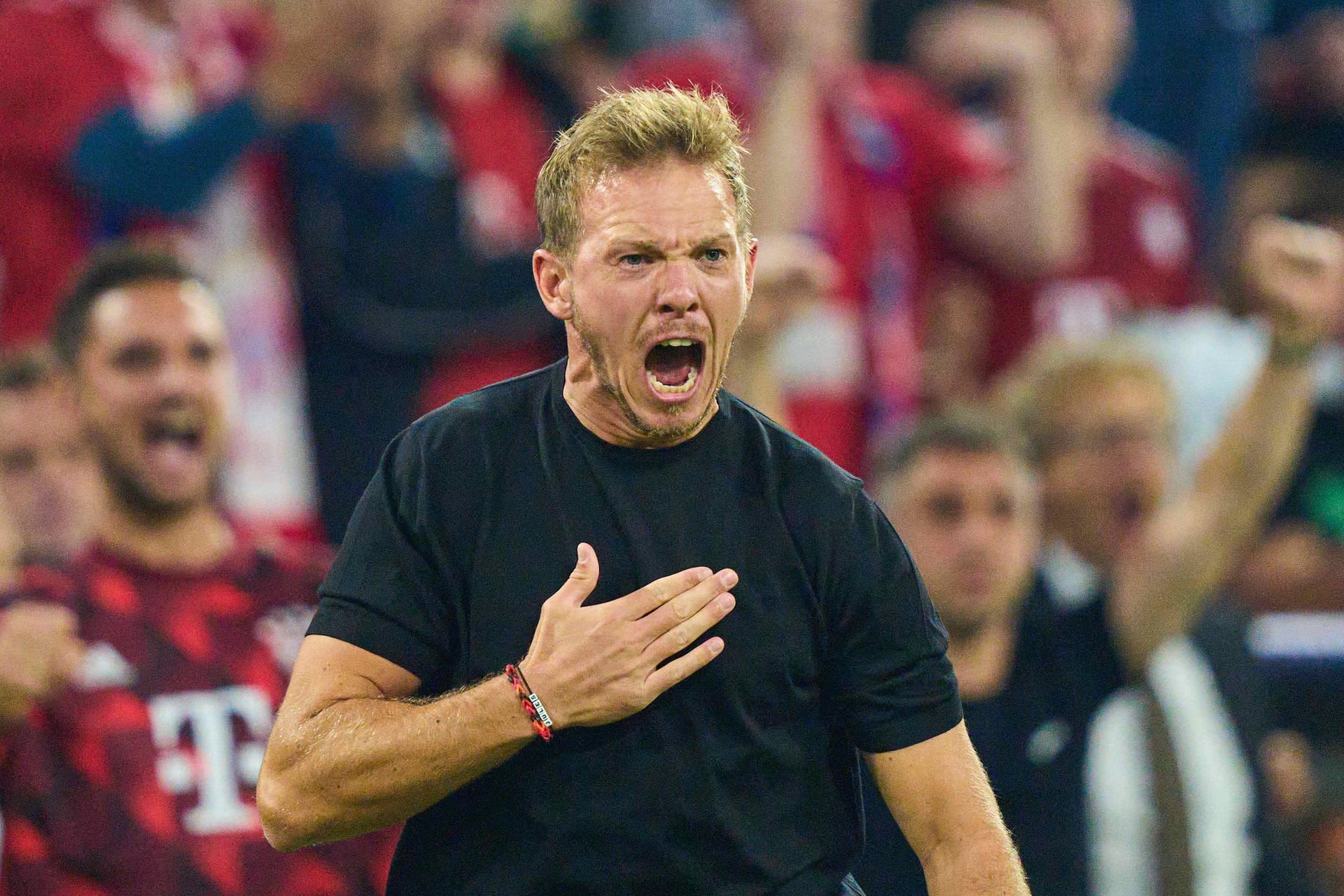 Julian Nagelsmann: Der Trainer des FC Bayern und sein Team konnten den FC Barcelona in der zweiten Halbzeit knacken.