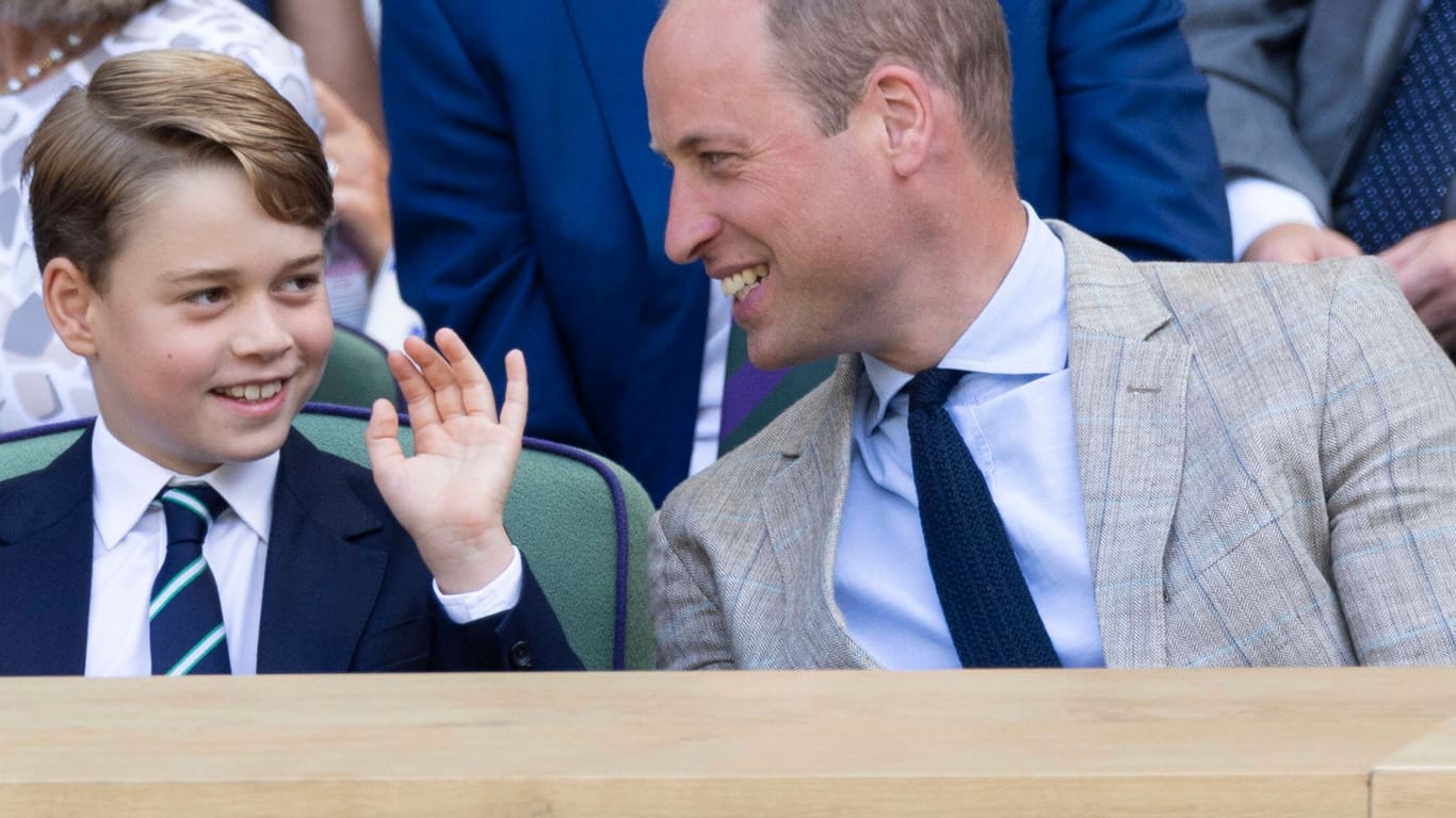 Prinz George und Prinz William: Nach seinem Vater ist der Neunjährige der nächste in der Thronfolge.
