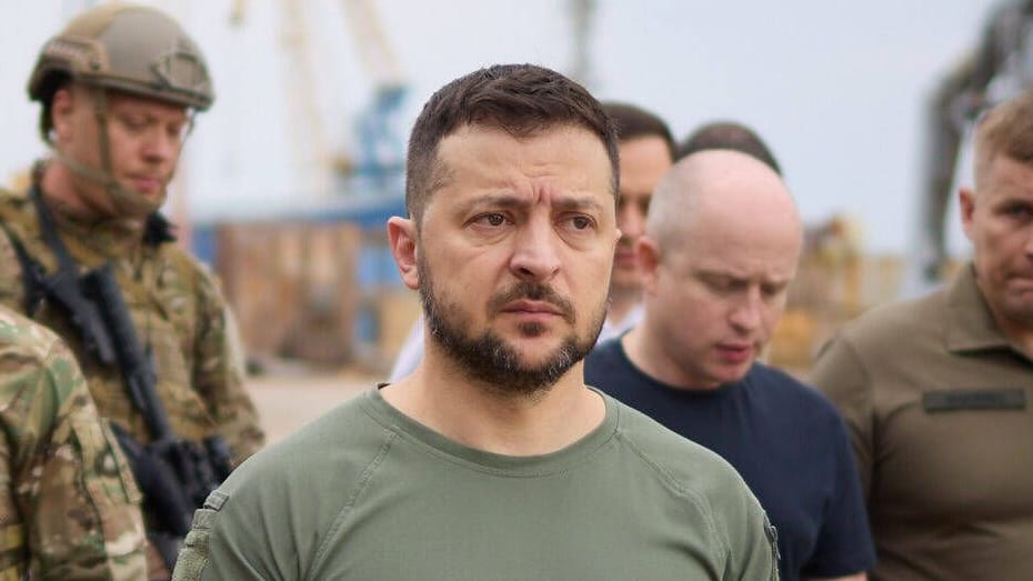 Wolodymyr Selenskyj gibt sich nach außen unbeeindruckt von den russischen Scheinreferenden.