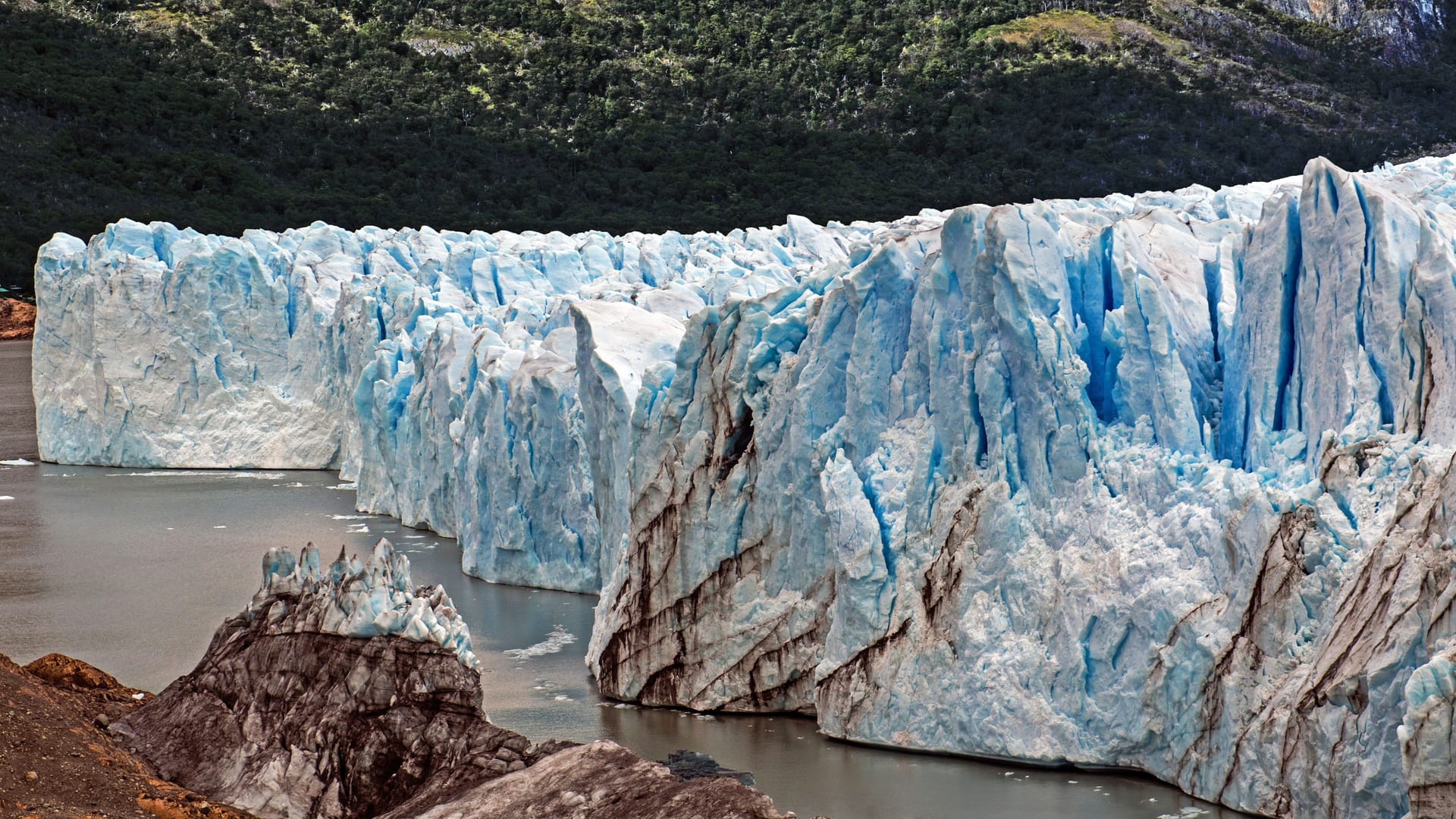 Der Name des Unternehmens bezieht sich auf die südlichste Region Argentiniens: Auch in Patagonien lässt die Erderhitzung das Eis schmelzen. Hier der Perito-Moreno-Gletscher in der Provinz Santa Cruz.