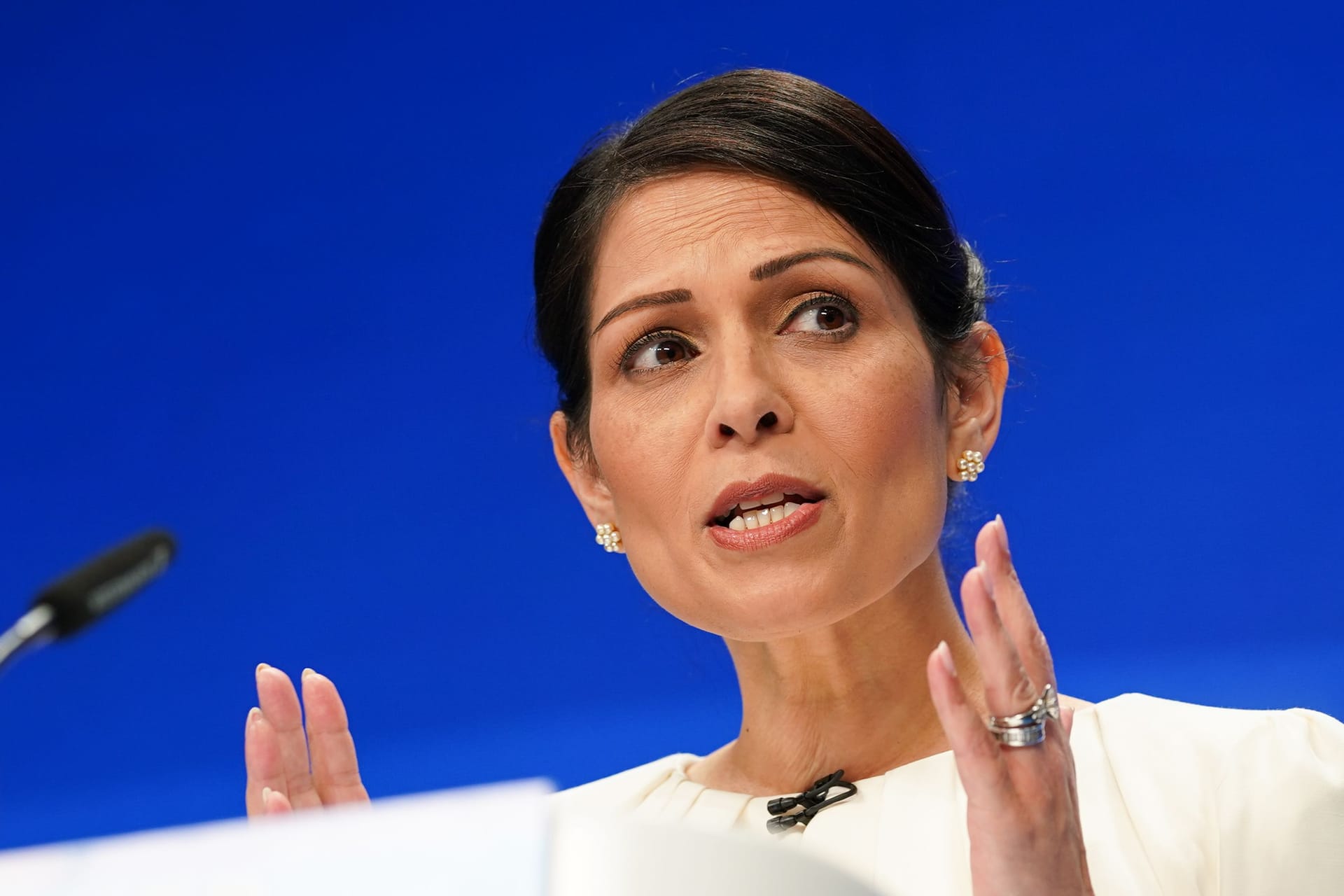 Priti Patel: Sie galt als Hardlinerin im Kabinett von Boris Johnson.