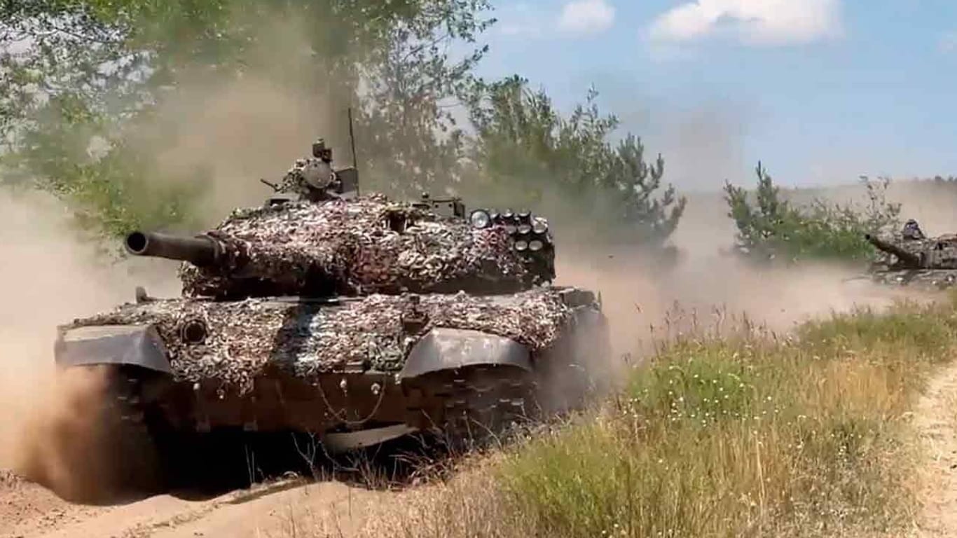 T-72-Panzer werden sowohl von Russland als auch von der Ukraine eingesetzt.