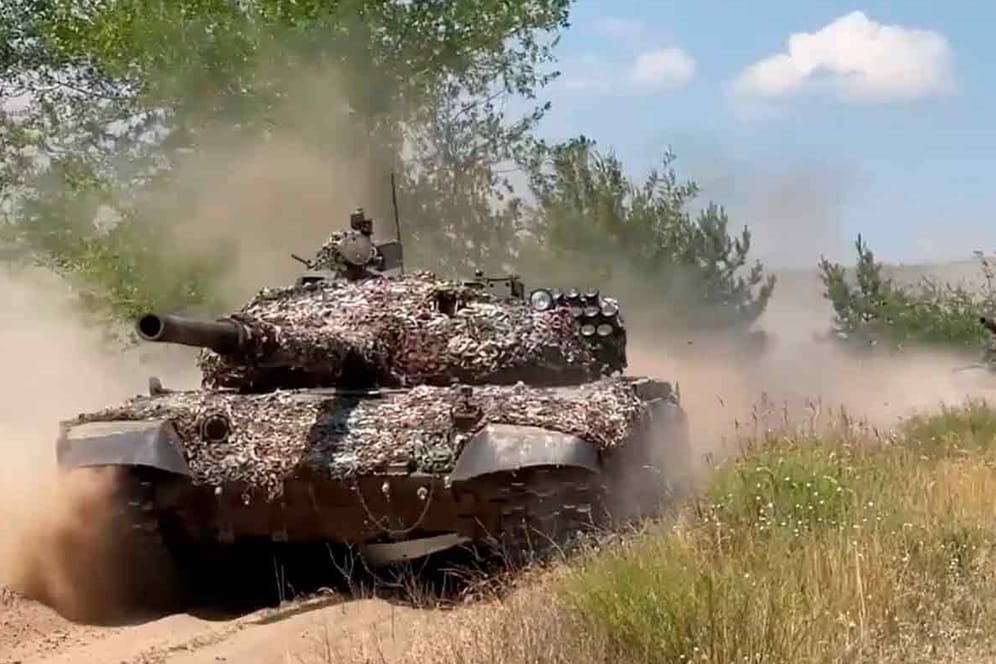 T-72-Panzer werden sowohl von Russland als auch von der Ukraine eingesetzt.