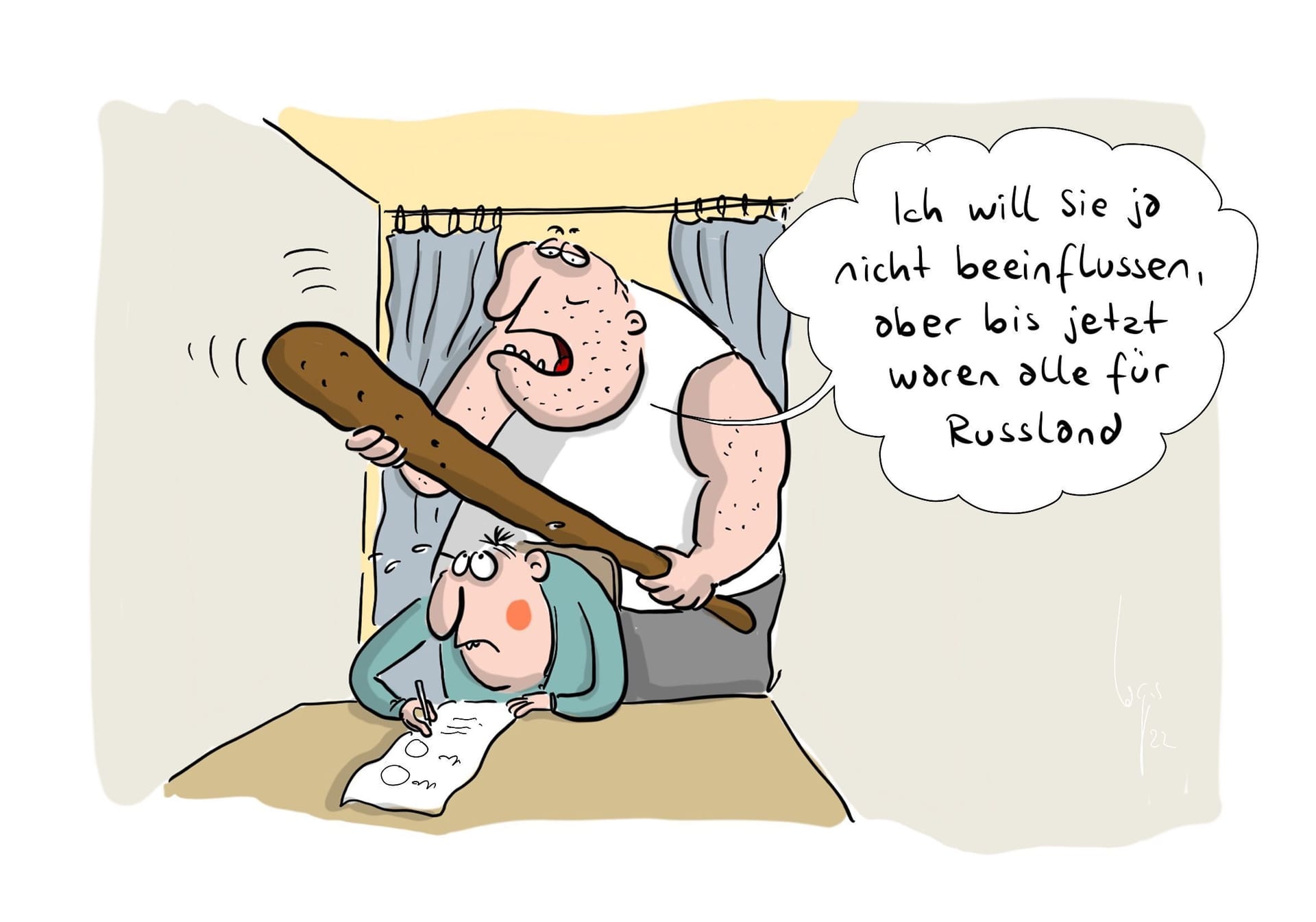 Putins Schergen führen ein "Referendum" durch.