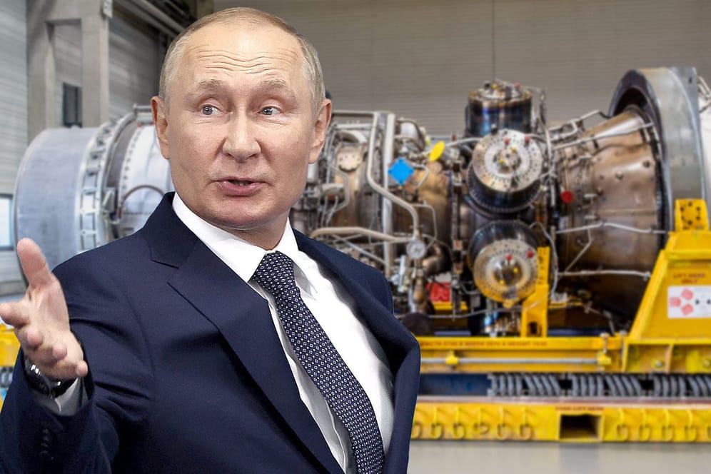 Putin und die Technik: Der russische Präsident liefert haarsträubende Erklärungen, warum Gas nicht fließt.