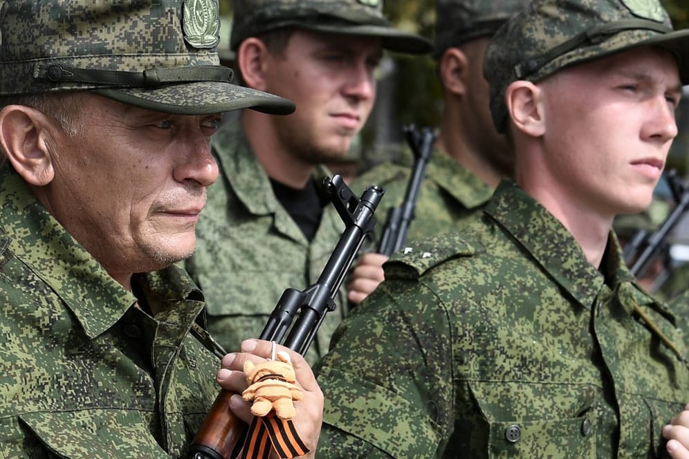 Russische Soldaten: Putin hatte in der vergangenen Woche eine Teil-Mobilmachung angekündigt.