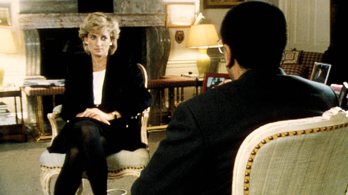 Prinzessin Diana und Martin Bashir während des berüchtigten BBC-Interviews.