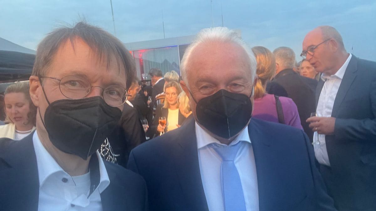 Mit Maske: Karl Lauterbach und Wolfgang Kubicki.