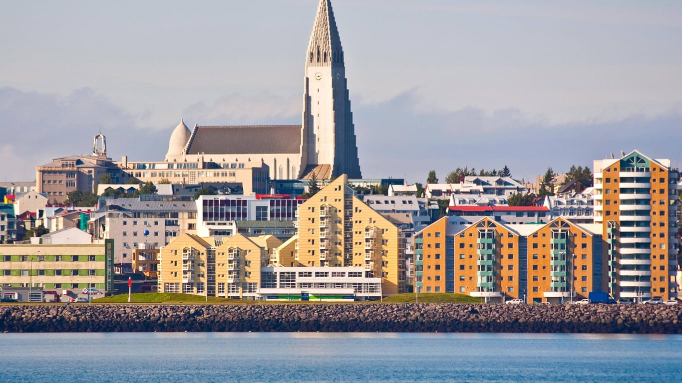 Blick auf Reykjavik: Um den 18. August findet hier die Kulturnacht Menningarnótt statt.