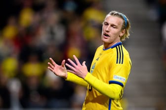 Emil Forsberg: Der Bundesliga-Star von RB Leipzig erlebte mit seinen Schweden einen enttäuschenden Abend.