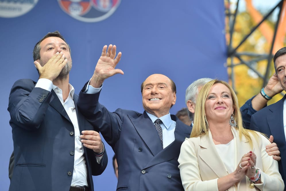 Matteo Salvini, Silvio Berlusconi und Giorgia Meloni: „Schwieriger vom Demokratiebewusstsein könnte keine Konstellation sein.“