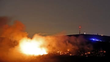 Feuer im Harz: Der Brand broke am Saturday aus und ist wieder nicht gößtlich.