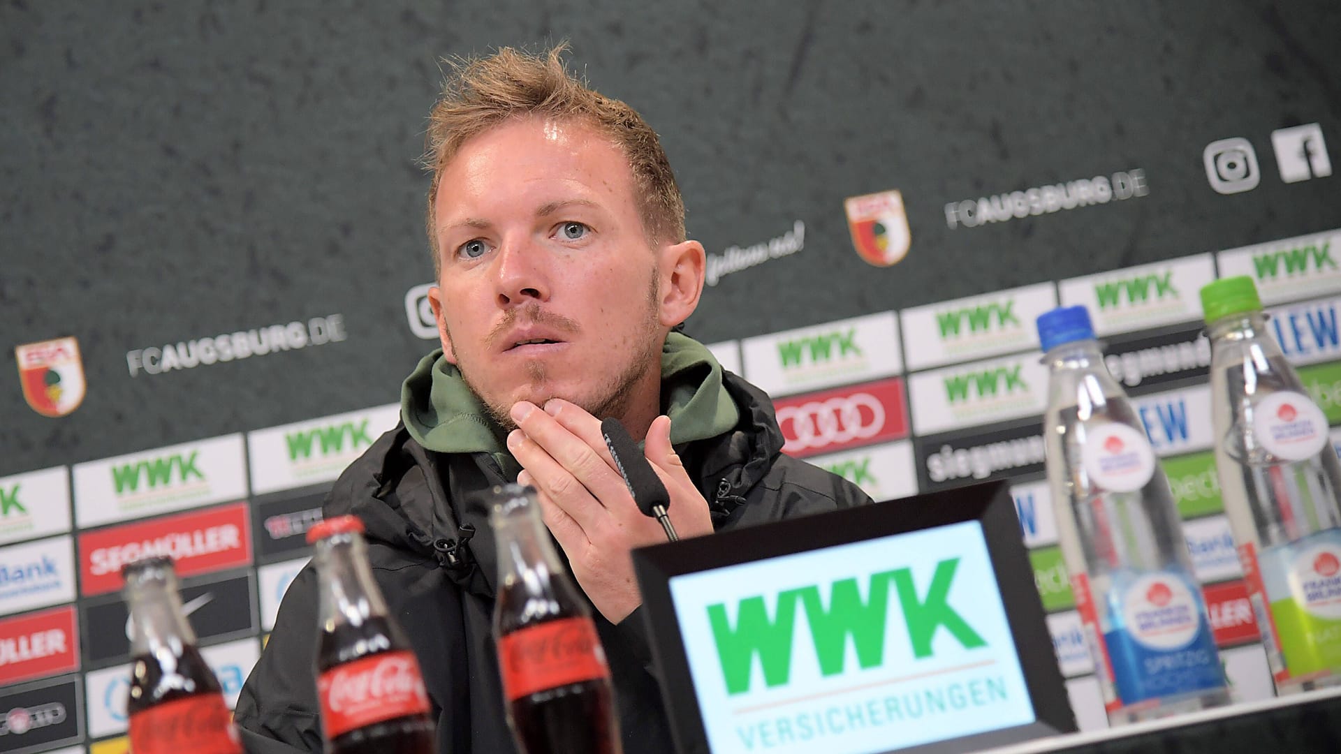 Julian Nagelsmann: Der Trainer des FC Bayern stand neben sich.