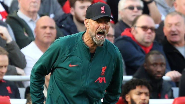 Liverpool-Trainer Klopp während der Partie gegen Brighton & Hove: Die "Reds" stolpern weiter.