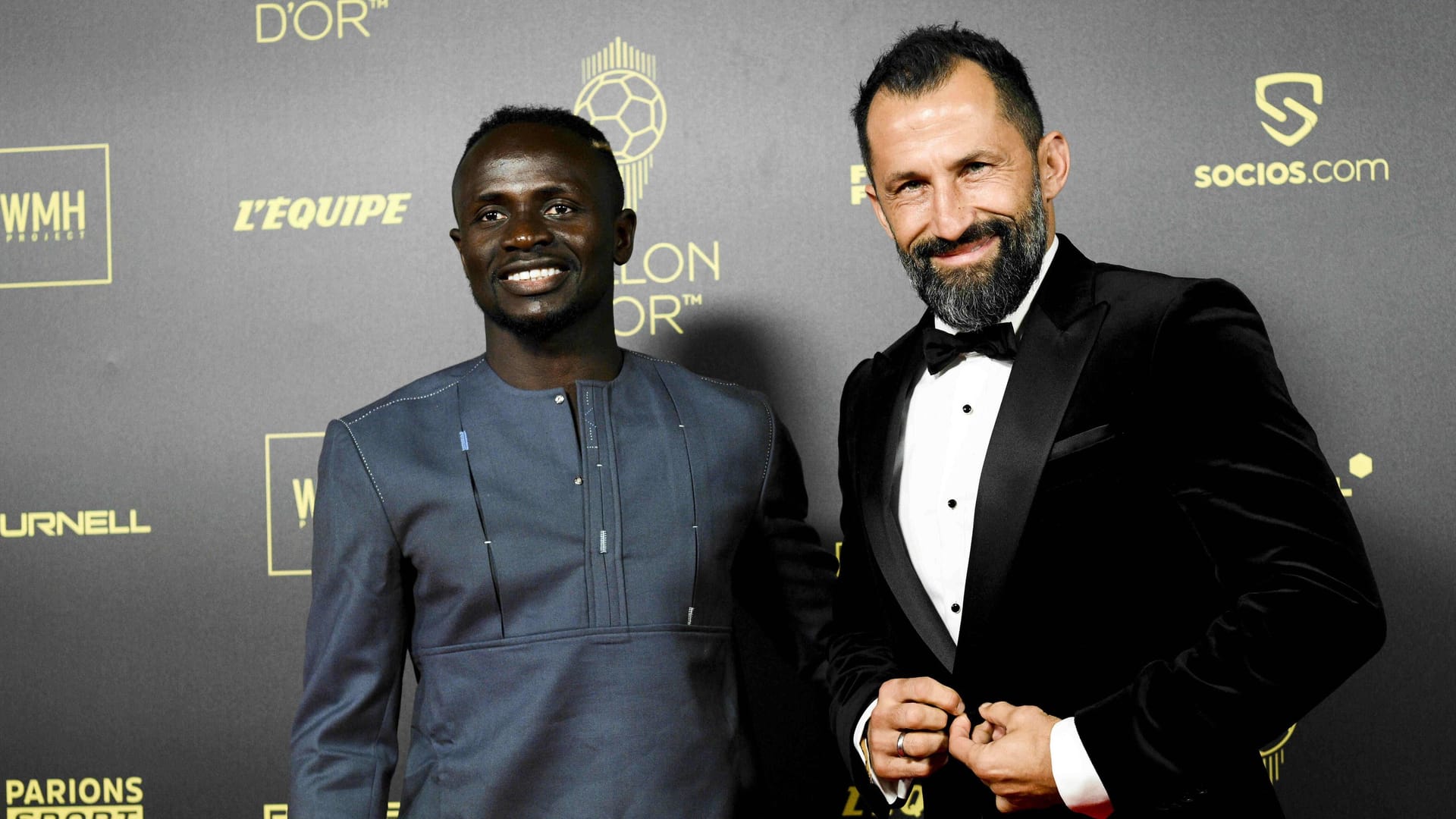 Sadio Mané und Hasan Salihamidzic: Die beiden besuchten die Veranstaltung in Paris.