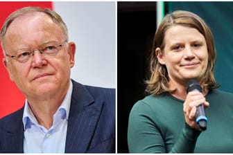 SPD-Landeschef und Ministerpräsident Stephan Weil und Grünen-Spitzenkandidatin Julia Hamburg (Archivbilder)