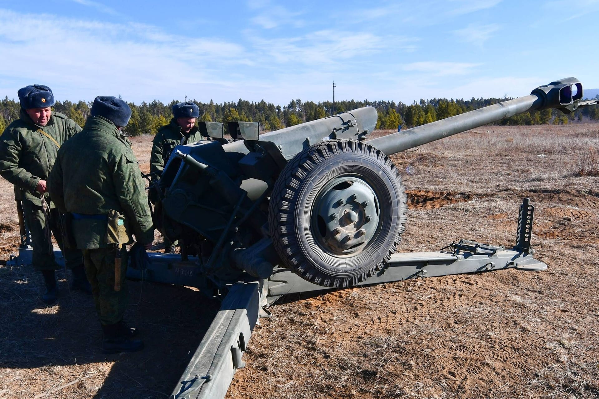 Russische Soldaten beim Training: Viele Reservisten sind bereits an der Front angekommen.