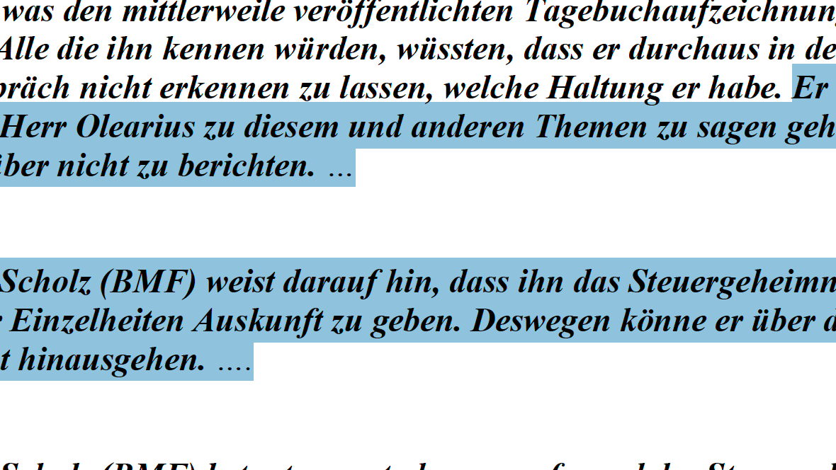 Auszüge aus dem Protokoll des Finanzausschusses vom 04. März 2020