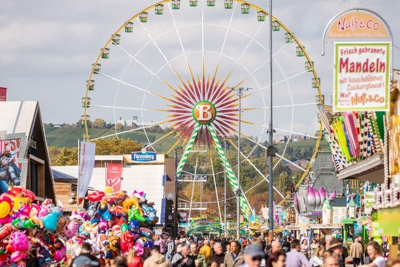 Zum 175. Cannstatter Volksfestes wurden 3,5 Millionen Besucher erwartet.