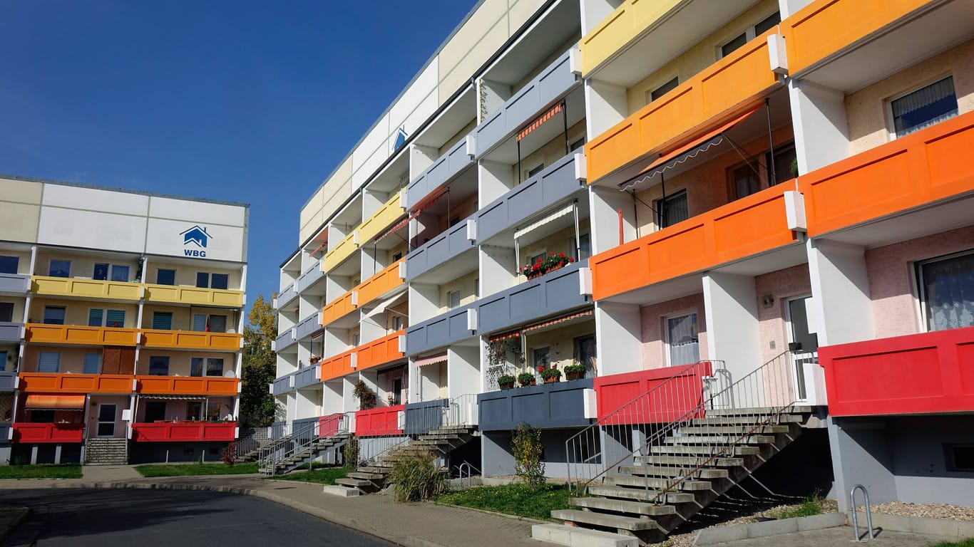 Sozialer Wohnungsbau in Stassfurt, Sachsen-Anhalt (Symbolbild): Die Energiekrise trifft strukturschwache Regionen besonders hart.