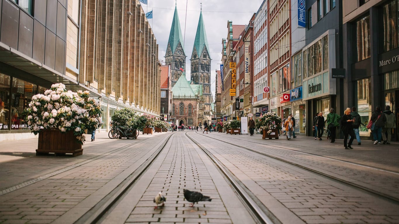 Die Obernstraße in Bremen (Archivbild): Sie gilt als zentrale Einkaufsmeile der Stadt.