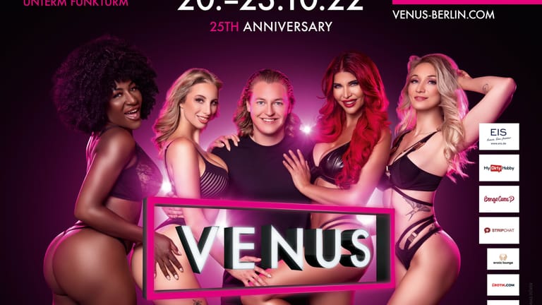 Das Plakat der Venus 2022: Sie feiert 25jähriges Bestehen.