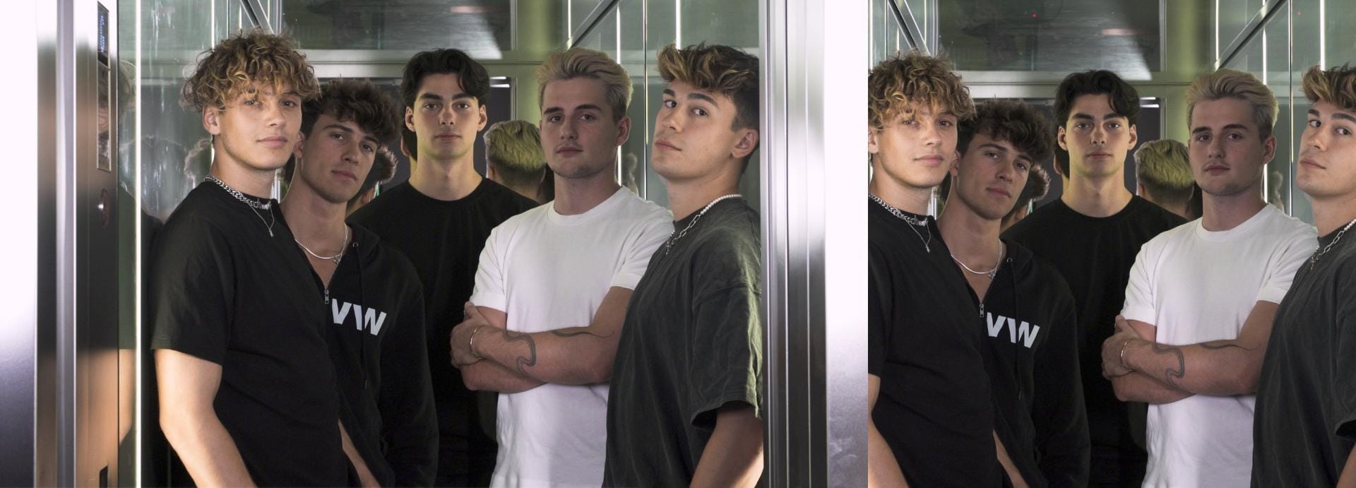 Die Elevator Boys: Bene, Tim, Jacob, Luis und Julien.