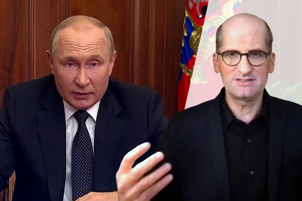 Drohung mit Atomwaffen: Experte Tilman Billing erklärt im Video, was Putins Körpersprache verrät und welchen Fehler er macht.