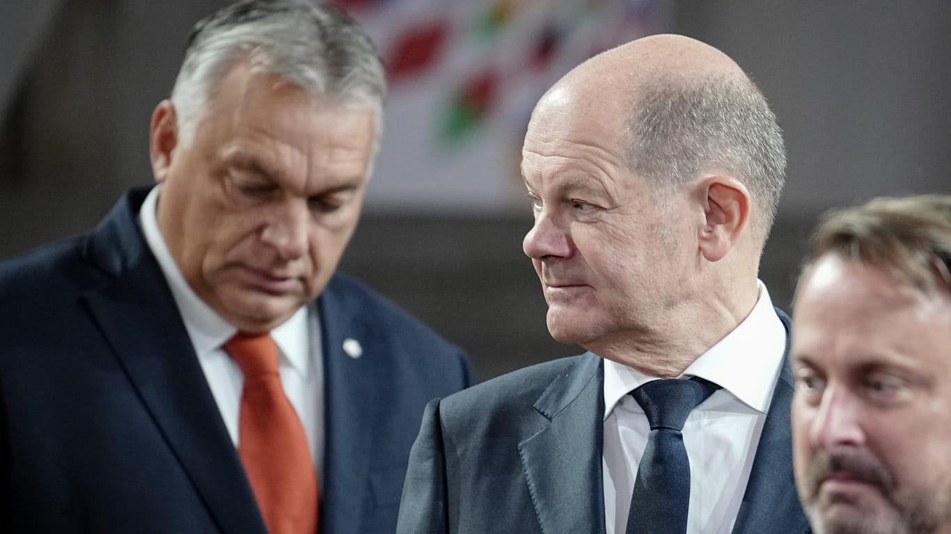 Angespanntes Verhältnis: Viktor Orbán und Olaf Scholz tagen in Berlin.