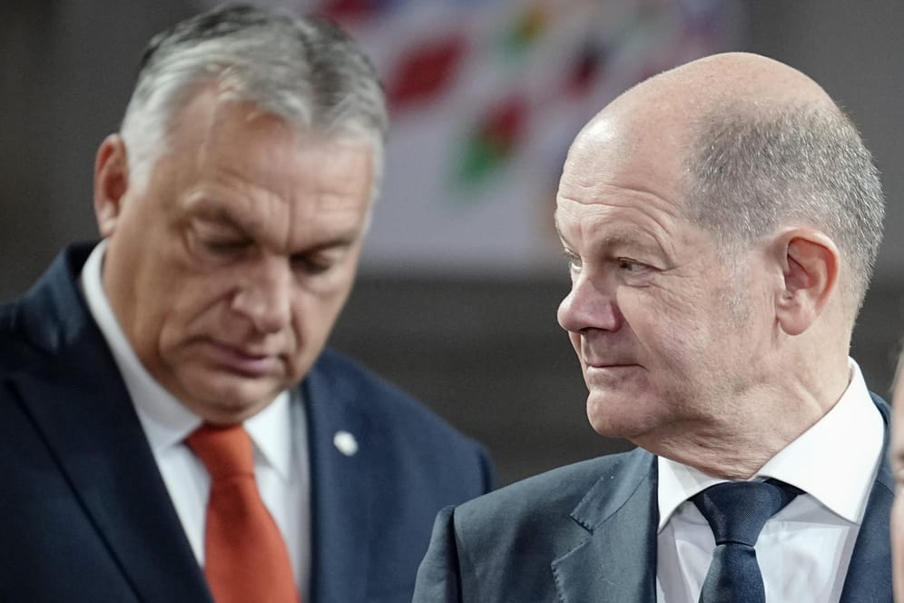 Angespanntes Verhältnis: Viktor Orbán und Olaf Scholz tagen in Berlin.