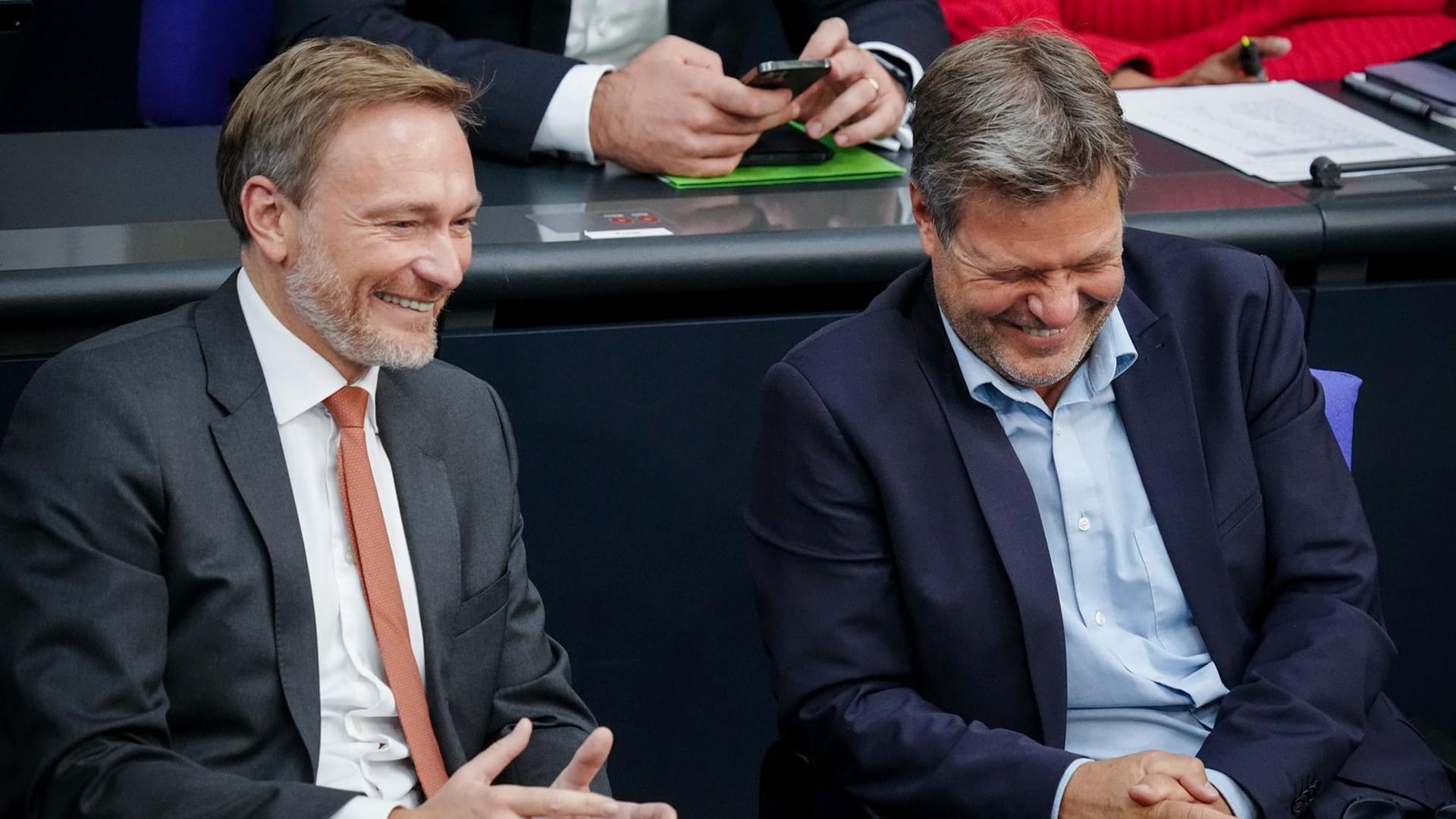 Christian Lindner und Robert Habeck: Viel gibt es derzeit in der Bundesregierung nicht zu lachen.