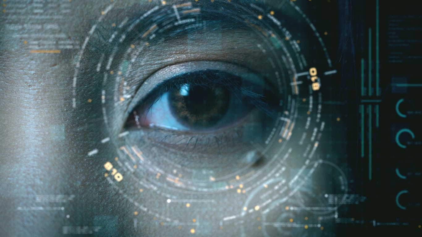 Biometrische Netzhaut-Erkennung (Symbolbild): Mit dem virtuellen Meta-Universum sollen menschliche Interaktionen neu definiert werden.